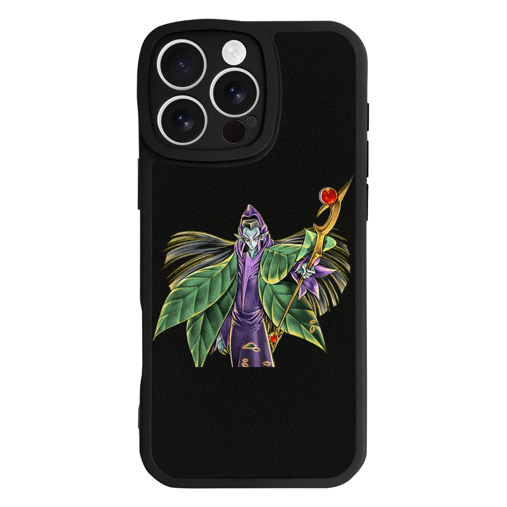（画像用） 遊☆戯☆王 Yu-Gi-Oh! 【iPhone 16シリーズ対応】シリコンスマホケース（レザー調） 材質：シリコン